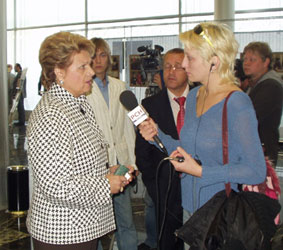 Интервью Людилы Швецовой на выставке Детских общественных объединений в 2007 году