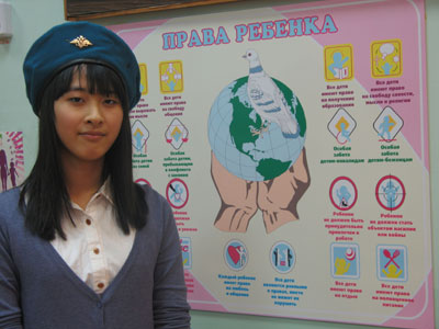 Победитель конкурса юных миротворцев в Восточном округе Москвы Анна Ким