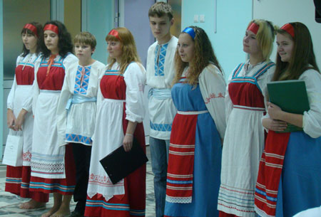 Фото В.Гергеля. Делегация республики Карелия на Слете юных миротворцев России 12-14 ноября 2010 года
